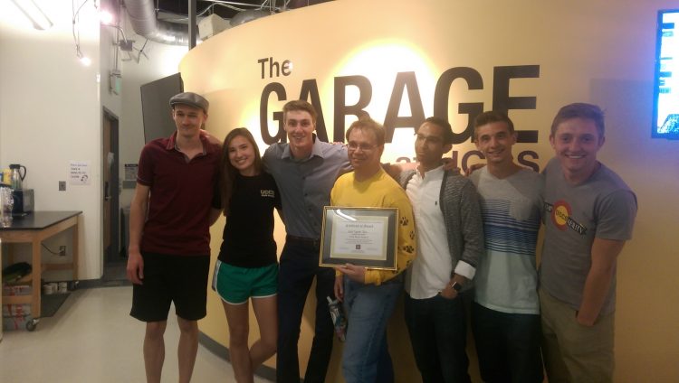 LotSpot student group in The Garage at UCCS