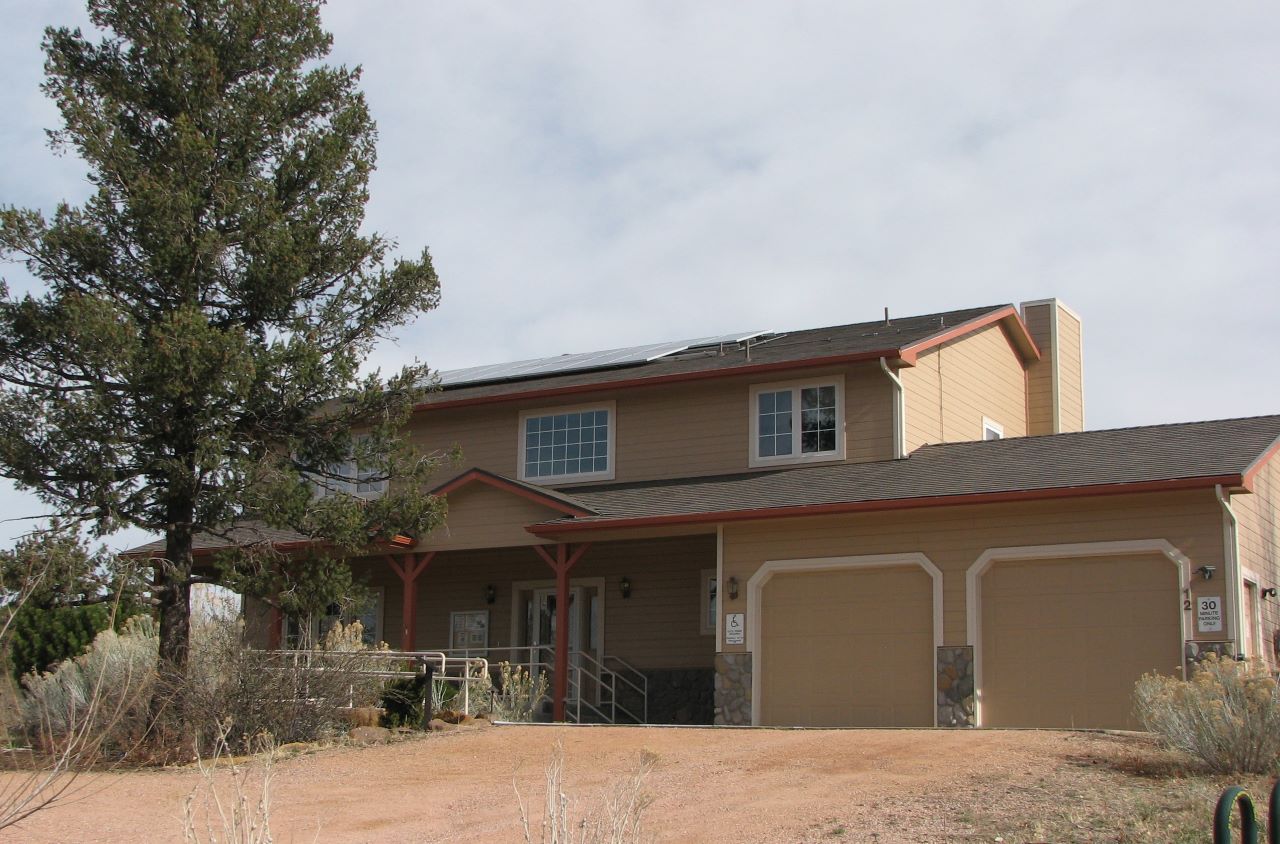 Demonstration house new roof