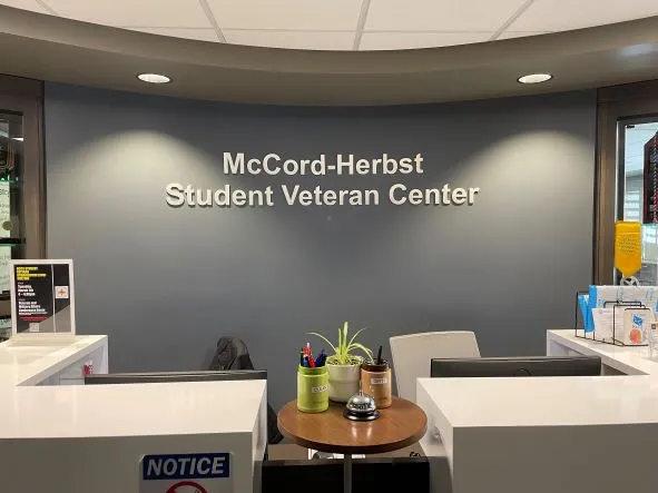 The on-campus student veteran center