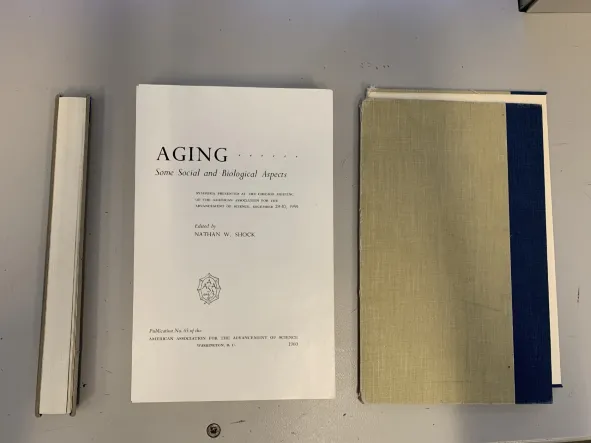 A book that has had its spine and paper removed