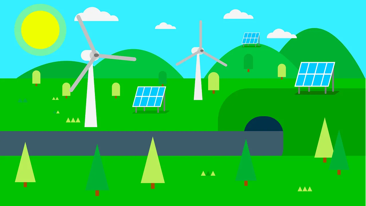 Renewable energy illustration