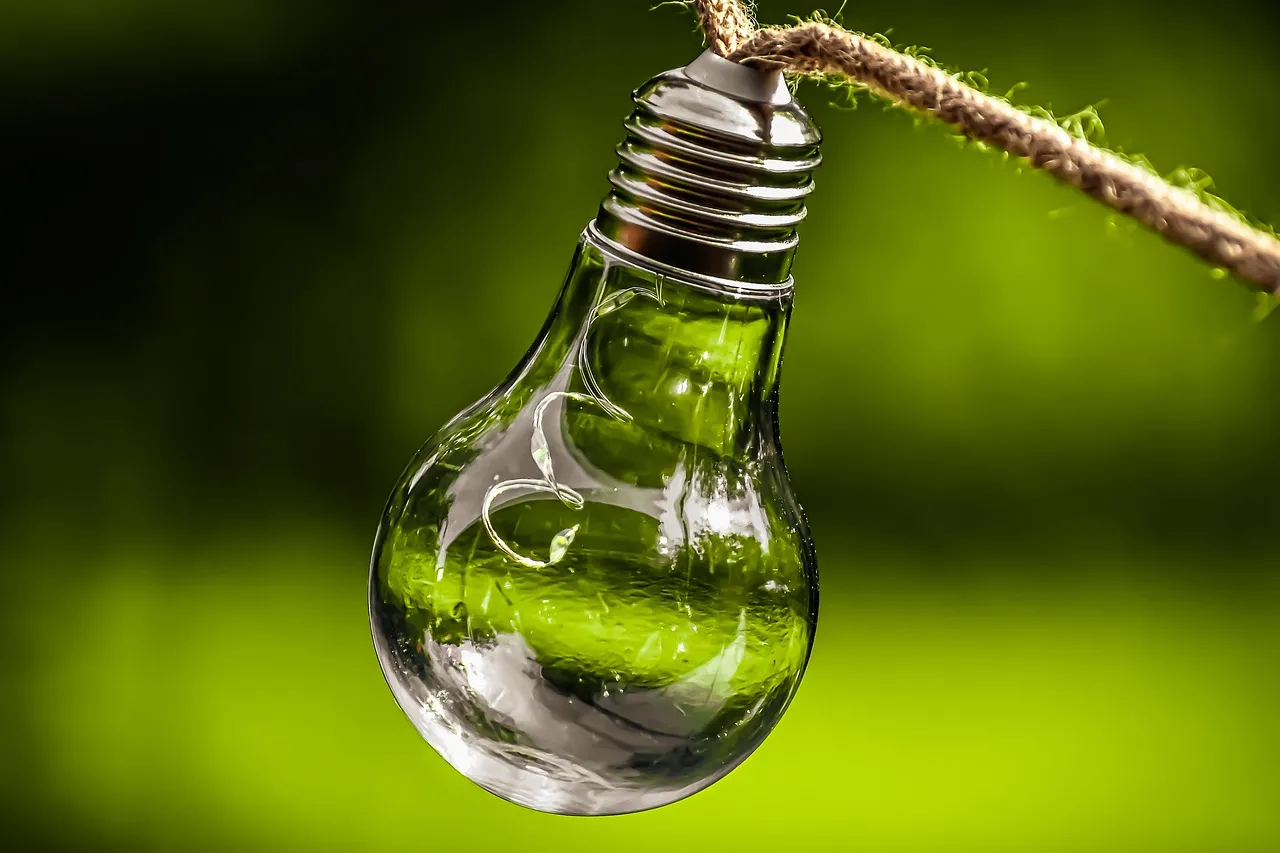 Green lightbulb