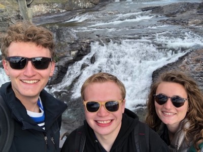 three students at AASHE 2019
