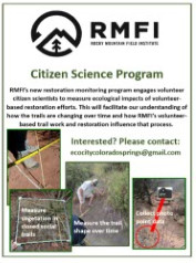 Rocky Mountain Citizen Science flyer