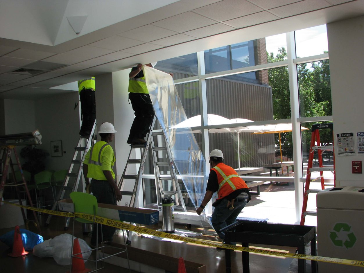 installation of window film in the UC